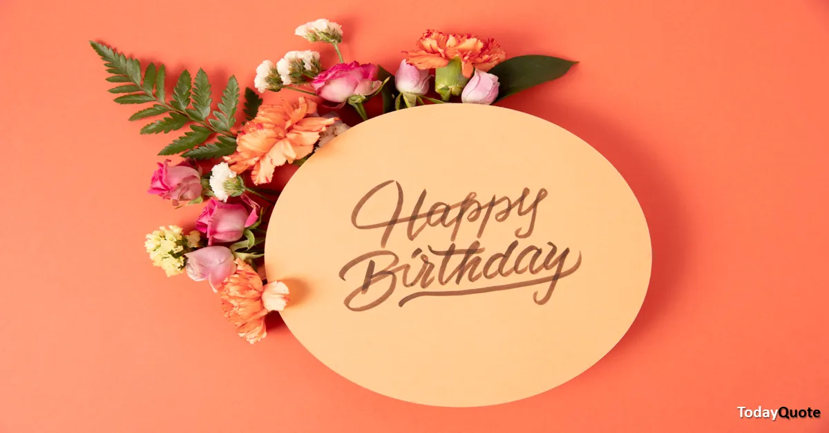 blessing happy birthday wishes with flowers